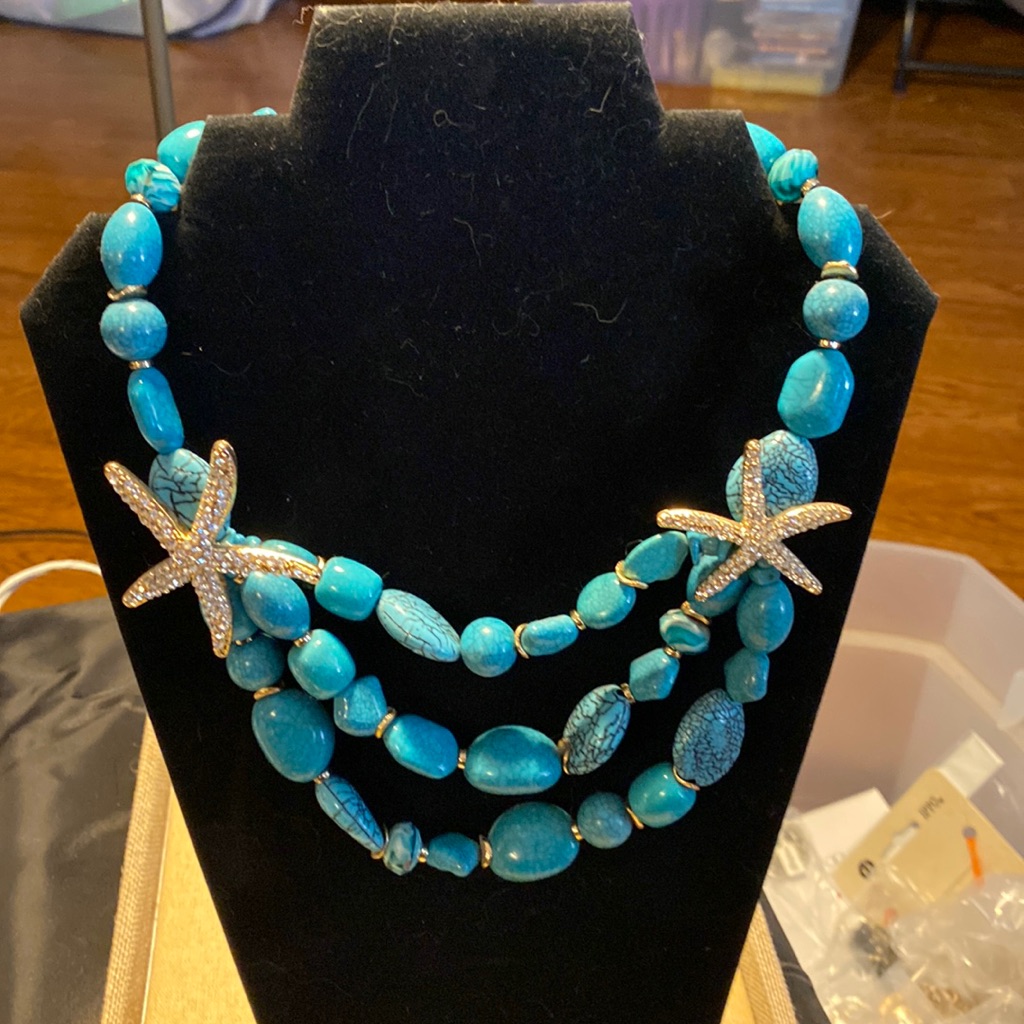 Nwt Turquoise Statement Necklace 46$
